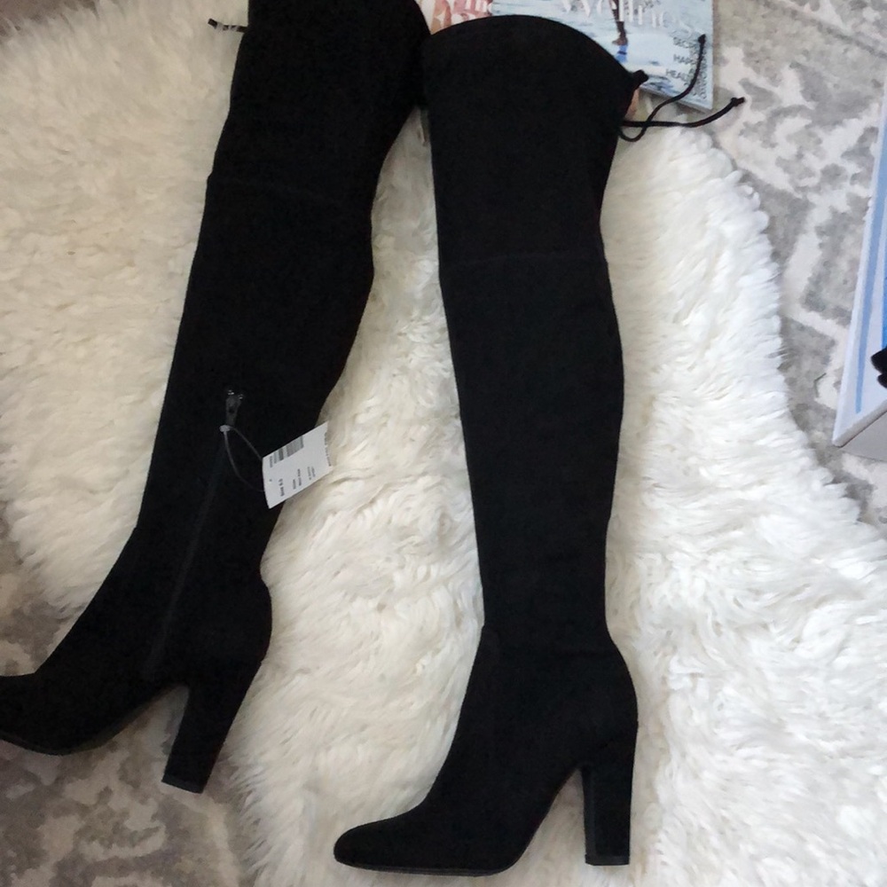 New UNISA Black Over the Knee 4” Heeled Boots - Picture 9 of 14